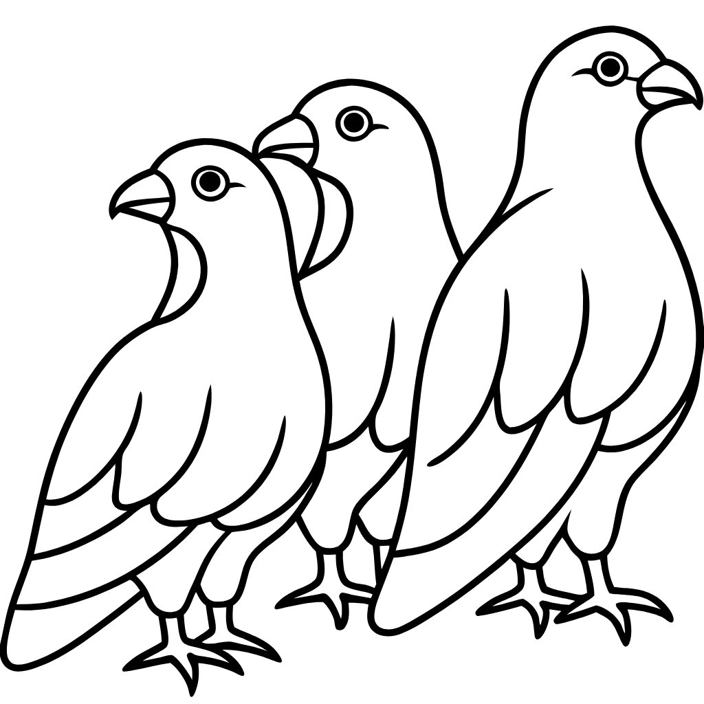 Birds of Prey Download and Print Free Coloring Pages